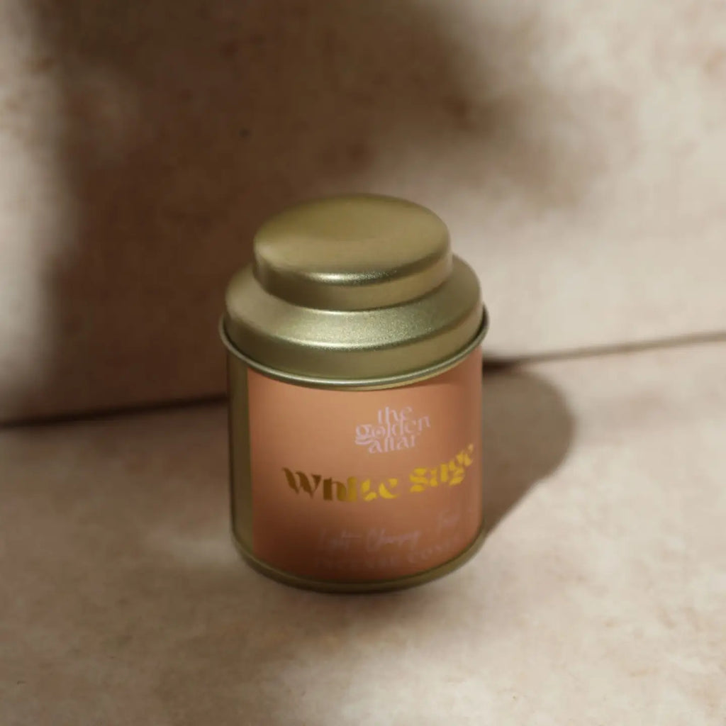 White Sage  Incense Cones Tin