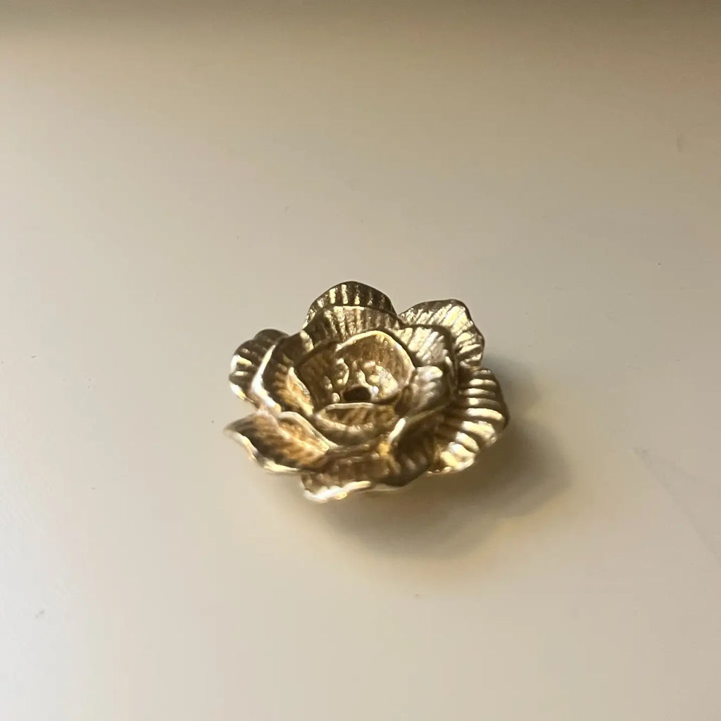 Brass Incense Holder - Rose