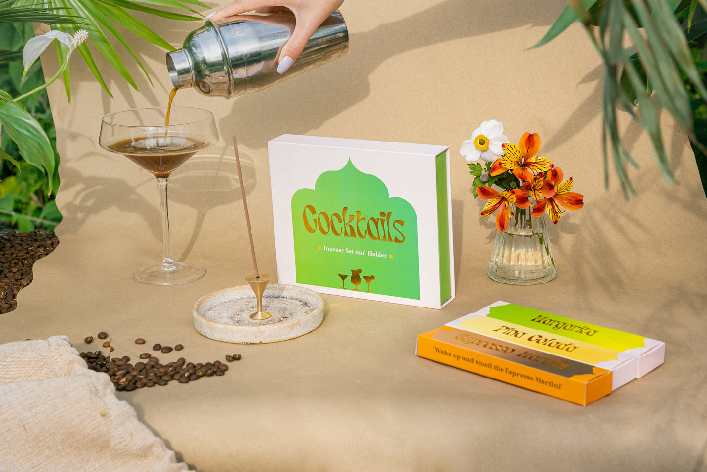 Cocktails Incense Gift Set