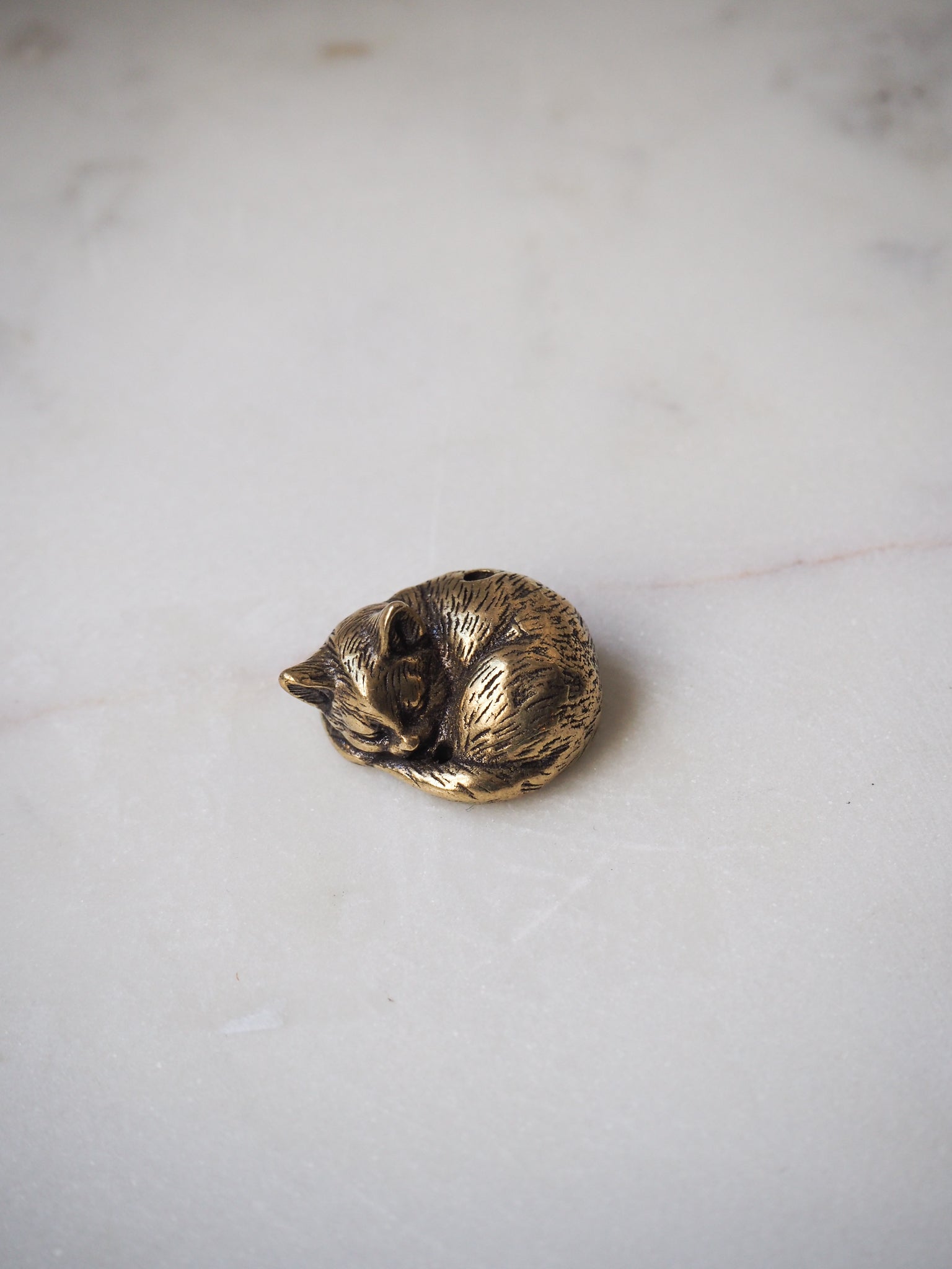 Brass Cat Incense stick holder