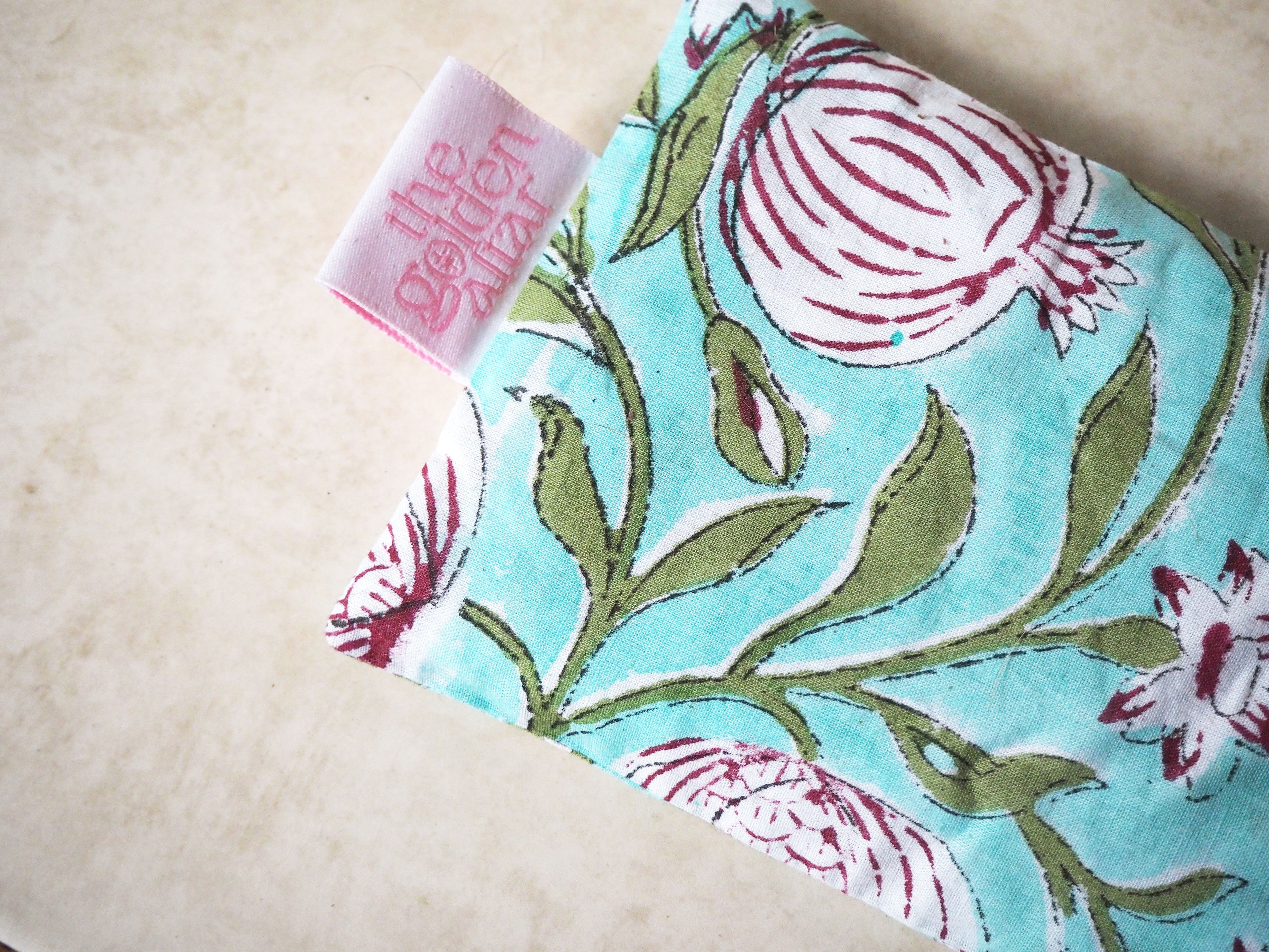 Pomegranate Block Printed Eye Pillow